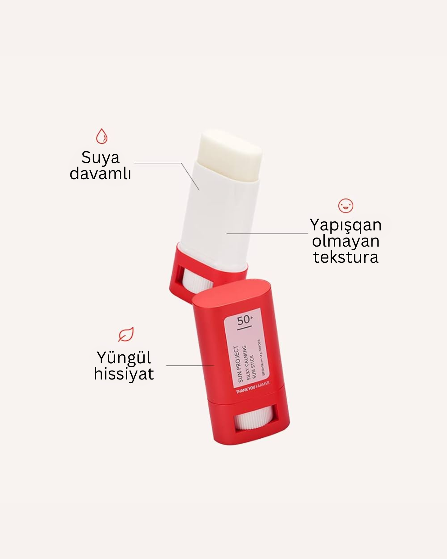 Sun Project Silky Calming Sakitləşdirici Günəş Stiki SPF50+ PA++++